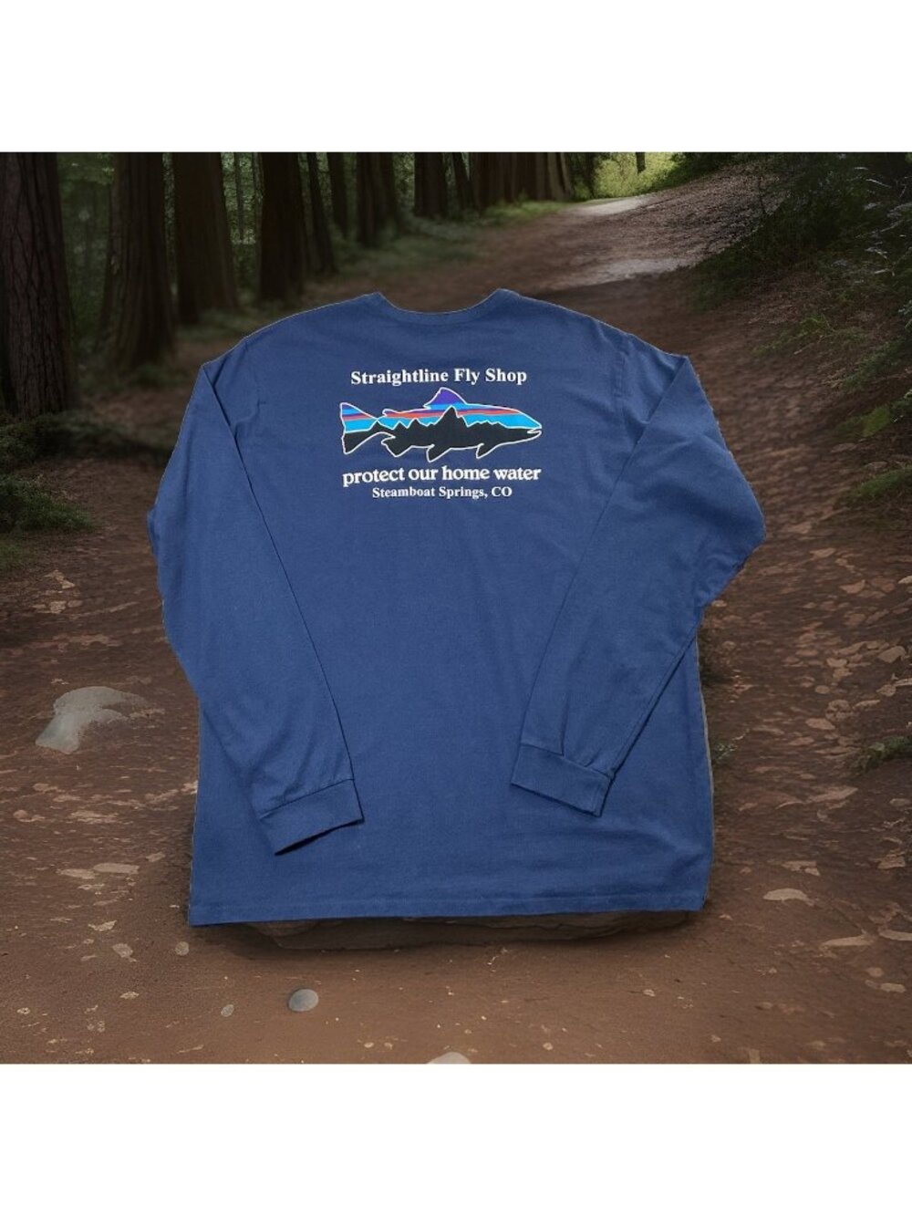 Patagonia Steamboat Springs Colorado Protect Water Long Sleeve T Shirt Large